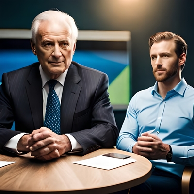 Ein Fondsmanager mit einem Wettenden