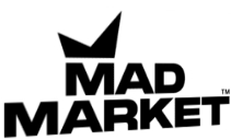 Das Logo des Brokers MadMarket in Perspektive