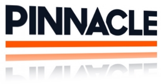 Das Pinnacle-Sportlogo in der Perspektive